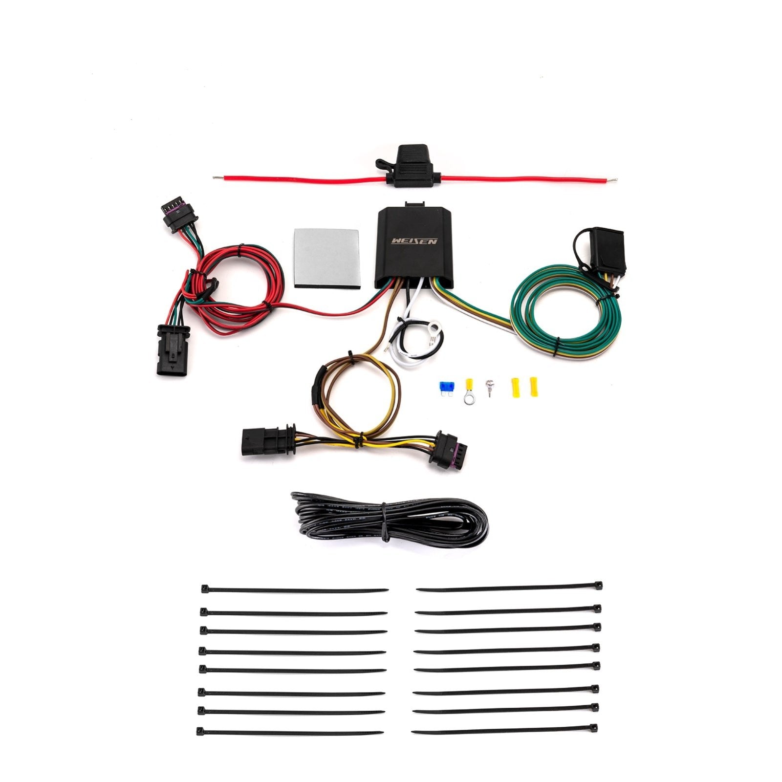 2021 - 2023 Tesla Model Y No Drill Class 3 Trailer Hitch 2" Receiver & Plug&Play 4 - Pin Trailer Wiring Harness - WeiSen - 70108012+70206078
