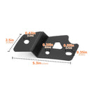 2021 - 2024 Ford Bronco 2/4 Door Hood Hinge 3" White & Amber Strobe LED Ditch Light Pod Kit - WeiSen - 70104035+70201007