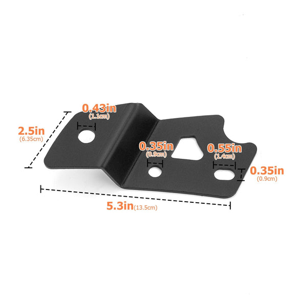 2021 - 2024 Ford Bronco 2/4 Door Hood Hinge 3" White & Amber Strobe LED Ditch Light Pod Kit - WeiSen - 70104035+70201007