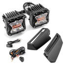 2021 - 2024 Ford Bronco 2/4 Door Models Hood Hinge 3" LED Light Pods With DT Wiring Harness Kit - WeiSen - 70104060+70201007