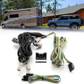 2021 - 2024 Ford Bronco Models Plug & Play Connector Towed - Vehicle RV Trailer Wiring Harness - WeiSen - 70206084