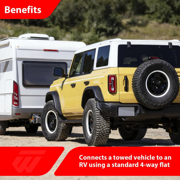 2021 - 2024 Ford Bronco Models Plug & Play Connector Towed - Vehicle RV Trailer Wiring Harness - WeiSen - 70206084