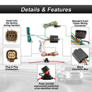 2021 - 2024 Ford Bronco W/ LED Tail Light Models Rear 2" Receiver Hitch with 4 - Pin Trailer Wiring Harness Kit - WeiSen - 70108003+70206019