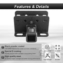 2021 - 2024 Ford Bronco W/ LED Tail Light Models Rear 2" Receiver Hitch with 4 - Pin Trailer Wiring Harness Kit - WeiSen - 70108003+70206019