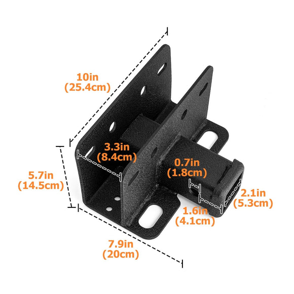 2021 - 2024 Ford Bronco W/ LED Tail Light Models Rear 2" Receiver Hitch with 4 - Pin Trailer Wiring Harness Kit - WeiSen - 70108003+70206019