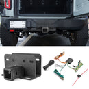 2021 - 2024 Ford Bronco W/ LED Tail Light Models Rear 2" Receiver Hitch with 4 - Pin Trailer Wiring Harness Kit - WeiSen - 70108003+70206019
