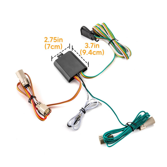 2021 - 2024 Ford Bronco W/ LED Tail Light Models Rear 2" Receiver Hitch with 4 - Pin Trailer Wiring Harness Kit - WeiSen - 70108003+70206019