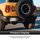 2021 - 2024 Ford Bronco W/ LED Tail Light Models Rear 2" Receiver Hitch with 4 - Pin Trailer Wiring Harness Kit - WeiSen - 70108003+70206019