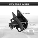 2021 - 2024 Ford Bronco W/ LED Tail Light Models Rear 2" Receiver Hitch with 4 - Pin Trailer Wiring Harness Kit - WeiSen - 70108003+70206019