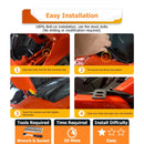 2021 - 2024 Ford F - 150 & F150 3rd RAPTOR Hood Hinge 3" White & Amber Strobe LED Ditch Light Pod Kit - WeiSen - 70104062+70201007