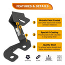 2021 - 2025 Ford Bronco Sport Bolt - On Heavy - Duty Steel Hood Hinge LED Ditch Light Bracket - WeiSen - 70104073