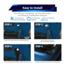 2022 - 2024 2WD/4WD Nissan Frontier Hood Hinge 3" White & Amber Strobe LED Ditch Light Pod Kit - WeiSen - 70104048+70201007