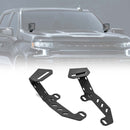 2022 - 2024 Chevy Silverado & GMC 1500 Models Heavy - Duty Steel Hood Hinge LED Ditch Light Bracket - WeiSen - 70104070