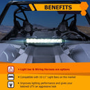 2022 - 2024 Polaris RZR PRO R / PRO R 4 Front Hood 10 - 11" Single Row LED Light Bar Mounting Bracket - WeiSen - 80112001