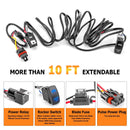 2022 - 2024 Polaris RZR Pro R Roof 32" Curved LED Light Bar Mount + Wiring Harness w/ Pulse Busbar - WeiSen - 80101029+80206007