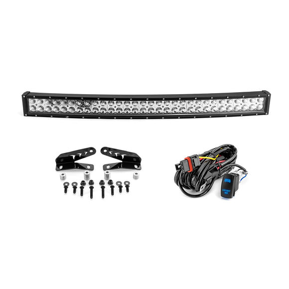 2022 - 2024 Polaris RZR Turbo R / Pro XP UTV Roof 32" Curved LED Light Bar Kit - WeiSen - 80101035+70202007+80206007
