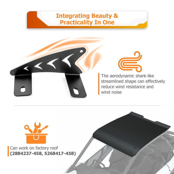 2022 - 2024 RZR Pro R 4 / Pro R Amber White Spot Flood Strobe 42" Dual Row Curved 240w LED Light Bar Kit - WeiSen - 80101030+70202020