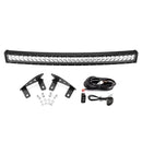 2022 - 2024 RZR Pro R 4 / Pro R Spot Flood Strobe Amber White 32" Dual Row Curved 180w LED Light Bar Kit - WeiSen - 80101029+70202019