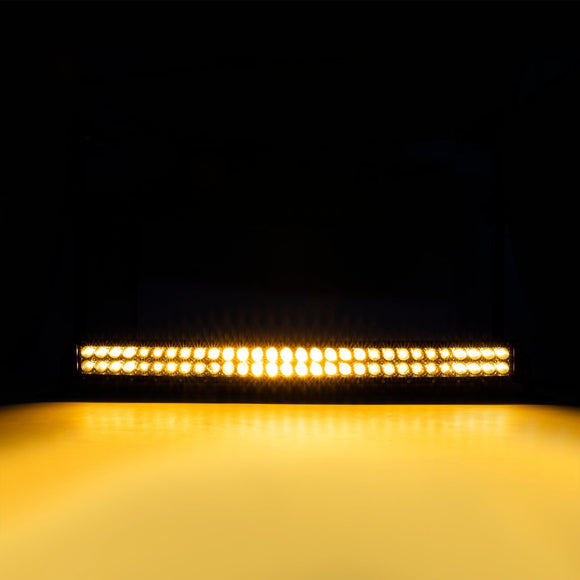 2022 - 2024 RZR Pro R 4 / Pro R Spot Flood Strobe Amber White 32" Dual Row Curved 180w LED Light Bar Kit - WeiSen - 80101029+70202019