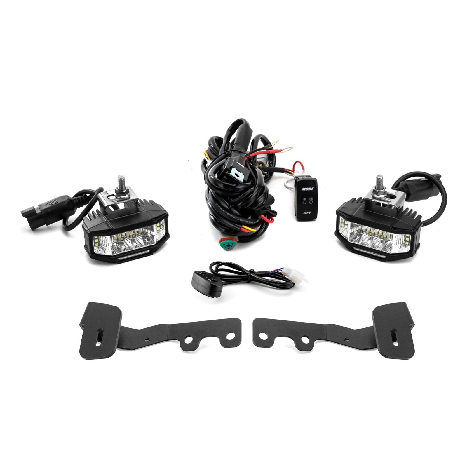 2022-2026 Toyota Tundra White&Amber Strobe 3.5 Inch LED Hood Hinge