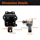 2022 - 2025 Can Am Maverick X3/MAX UTV Rear Receiver Hitch Kit w/ 2 - Inch Trailer Hitch 3 - in - 1 Ball Mount 5/8" Lock Pin Tightener - WeiSen - 8010702103