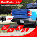 2022 - 2025 Ford Maverick (Excluding Factory Receiver) Models Heavy - Duty Steel Rear Class 3 Trailer Hitch 2" Receiver - WeiSen - 70108026