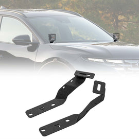 2022 - 2025 Hyundai Santa Cruz Bolt - On Heavy Duty Steel Hood Hinge LED Ditch Light Bracket - WeiSen - 70104072