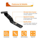 2022 - 2025 Hyundai Santa Cruz White&Amber Strobe 3.5 Inch LED Hood Hinge Ditch Light Pods w/ Wiring Harness Kit - WeiSen - 70104072+70201013