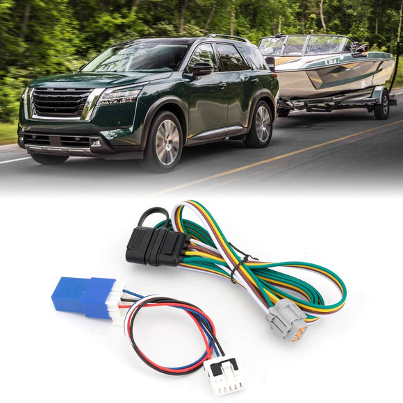 2022 - 2025 Nissan Pathfinder & INFINITI QX60 Vehicle - Side Custom 4 - Pin Trailer Wiring Harness - WeiSen - 70206090