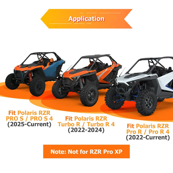 2022 - 2025 Polaris RZR Pro R & 2022 - 2024 Turbo R Heavy Duty Steel Bolt - On 2" Rear Receiver Hitch - WeiSen - 80107024