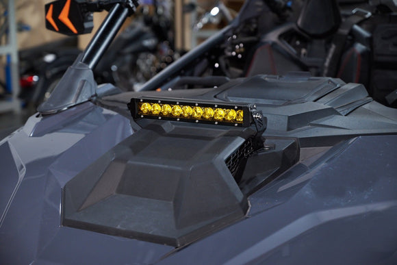 2022 - 2025 Polaris RZR PRO R UTV 12" Amber Single - row Straight Hood Light Bar Kit - WeiSen - 8011200102