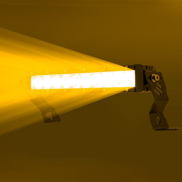 2022 - 2025 Polaris RZR PRO R UTV 12" Amber Single - row Straight Hood Light Bar Kit - WeiSen - 8011200102