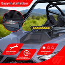 2022 - 2025 Polaris RZR PRO R UTV 12" Amber Single - row Straight Hood Light Bar Kit - WeiSen - 8011200102