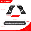 2022 - 2025 Polaris RZR PRO R UTV 12" White Single - row Straight Hood Light Bar Kit - WeiSen - 8011200101