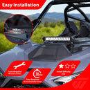 2022 - 2025 Polaris RZR PRO R UTV 12" White Single - row Straight Hood Light Bar Kit - WeiSen - 8011200101