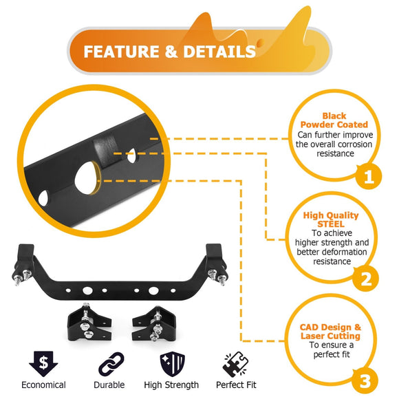 2022+ CFMoto ZForce 950 HO EX/Sport Heavy Duty Steel Front & Rear 1.5" Suspension Lift Kit - WeiSen - 80401086