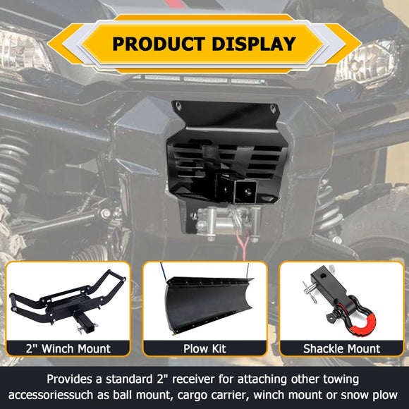 2022+ Honda Pioneer 1000/1000 - 5/1000 - 6 Heavy - Duty Steel Front 2" Receiver Hitch - WeiSen - 80107022