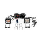 2022+ Polaris RZR Pro R 2/4 Rear White & Amber 3" LED Strobe Light Pods W/ Wiring Harness Kit - WeiSen - 80104009+70201007