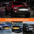 2022+ Polaris RZR Pro R 4 / Pro R Amber White Strobe 4 Modes 32" Dual Row Straight 180w LED Light Bar Kit - WeiSen - 80101028+70202018