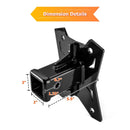 2022+ Polaris RZR Pro R/Pro R 4 Heavy - Duty Steel Rear Adjustable Trailer Hitch Ball Mount Receiver Kit - WeiSen - 80107016+70304025
