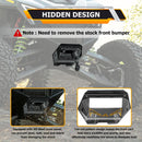 2022+ Polaris RZR Turbo R Pro R Heavy Duty Steel Winch Mounting Bracket w/ Metal Cover Panel - WeiSen - 80106024