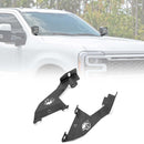2023 - 2024 Ford F - 250/F - 350 Heavy - Duty Steel Hood Hinge LED Ditch Light Bracket - WeiSen - 70104067