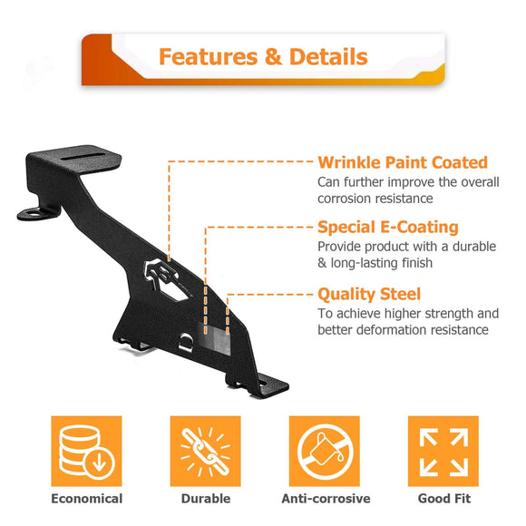 2023 - 2024 Ford F250/F350 White&Amber Strobe 3.5 Inch LED Hood Hinge Ditch Light Pods w/ Wiring Harness Kit - WeiSen - 70104067+70201013