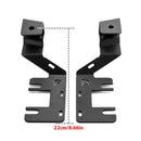 2023 - 2025 Ford Ranger Bolt - On Heavy - Duty Steel Hood Hinge LED Ditch Light Mount Bracket - WeiSen - 70104077