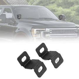 2023 - 2025 Ford Super Duty F250/350/450 Heavy - Duty Steel Hood Hinge LED Ditch Light Bracket - WeiSen - 70104066