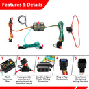 2023 - 2025 Hyundai Palisade Vehicle - Side Custom 4 - Pin Trailer Wiring Harness With Plug&Play Connector - WeiSen - 70206089
