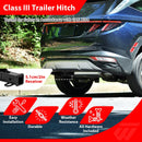 2023 - 2026 Kia Sportage & Hyundai Tucson Heavy Duty Steel Class 3 Trailer Hitch 2" Receiver - WeiSen - 70108027
