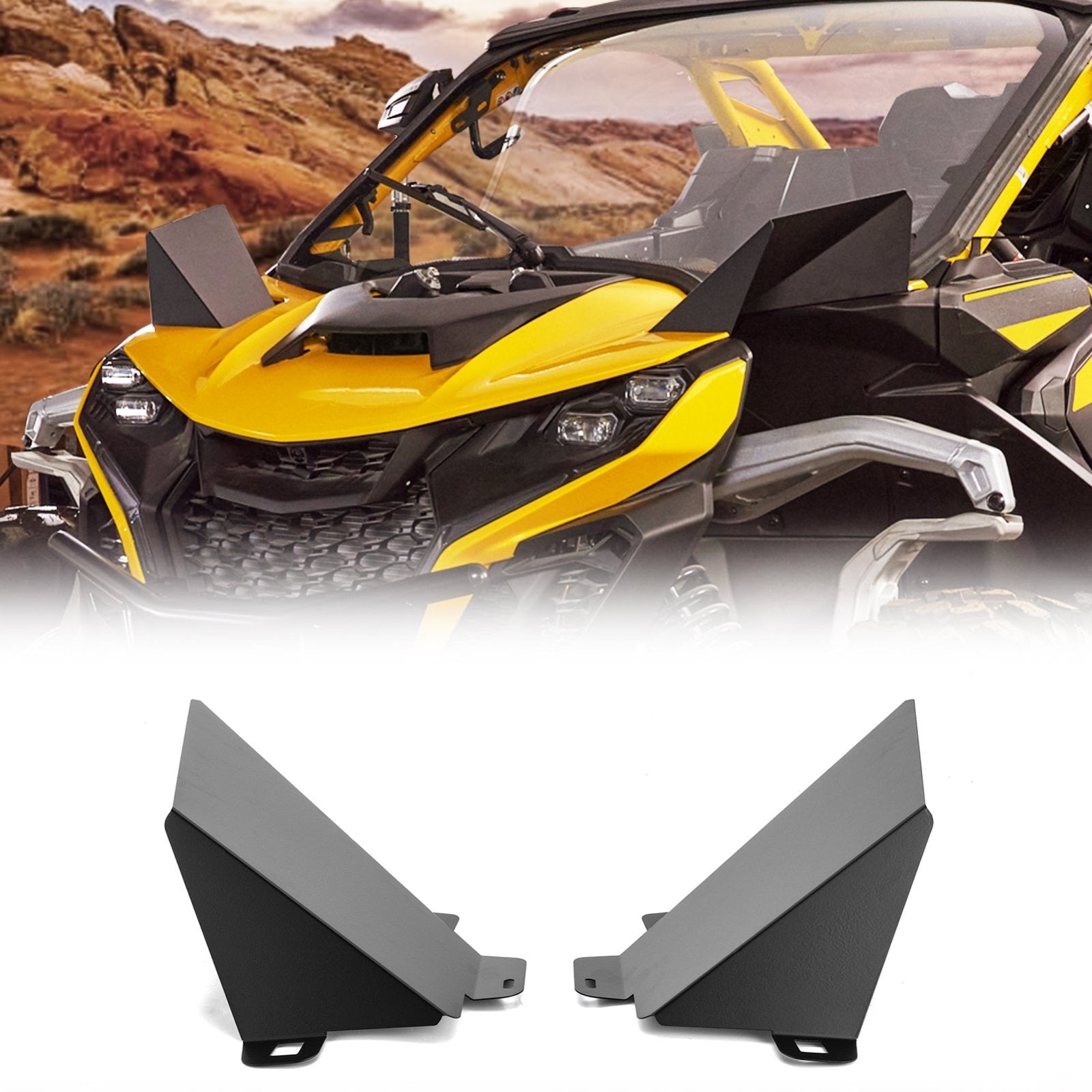 2024-2026 Can Am Maverick R Heavy Duty Steel Black UTV Front