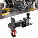 2024 - 2025 Can Am Maverick R UTV Rear Receiver Hitch Kit w/ 2 - Inch Trailer Hitch 3 - in - 1 Ball Mount 3/4" D - ring 5/8" Lock Pin Tightener - WeiSen - 8010702301