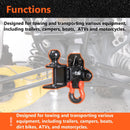 2024 - 2025 Can Am Maverick R UTV Rear Receiver Hitch Kit w/ 2 - Inch Trailer Hitch 3 - in - 1 Ball Mount 3/4" D - ring 5/8" Lock Pin Tightener - WeiSen - 8010702301